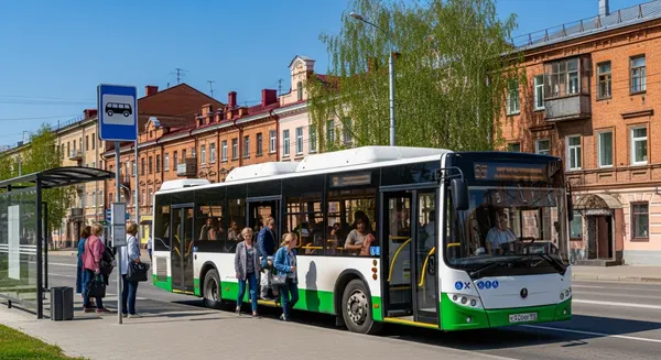 На автобусе